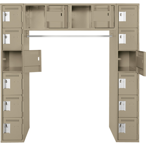 Anthony Steel Mfg. CL-ARC-12X18X72-16_A123 Arche de casiers &eacute;conomiques assembl&eacute;s Clean Line, 16 niveaux, 18" x 72" x 12", Acier