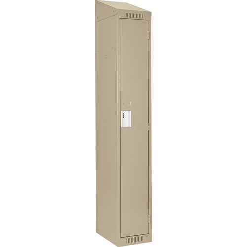 Anthony Steel Mfg. CL-S-1-18X18X72-ST_A123 Clean Line Lockers, 18" x 18" x 78", Steel, Beige, Rivet (Assembled)