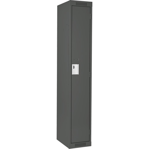 Anthony Steel Mfg. CL-S-1-18X18X72_A127 Clean Line Lockers, 18" x 18" x 72", Steel, Charcoal, Rivet (Assembled)