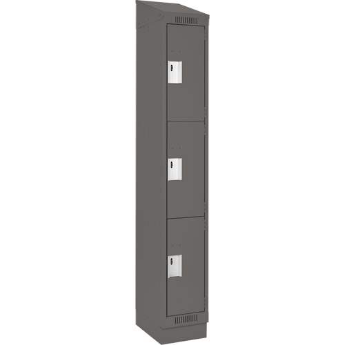Anthony Steel Mfg. CL-L-3-15X18X72-RB_A124 Clean-Line Lockerette, 6 -tier, Bank of 3, 18" x 72" x 15", Steel