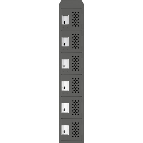 Anthony Steel Mfg. CLL1-121572-ST-PER_A127 Petit casier perfor&eacute; Clean-Line, 6 niveaux, 15" x 72" x 12", Acier