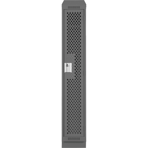 Anthony Steel Mfg. CLS1-121572RBST-PERA127 Casiers Clean Line, 12" x 15" x 82", Acier, Charbon, Rivet (assembl&eacute;), Perfor&eacute;