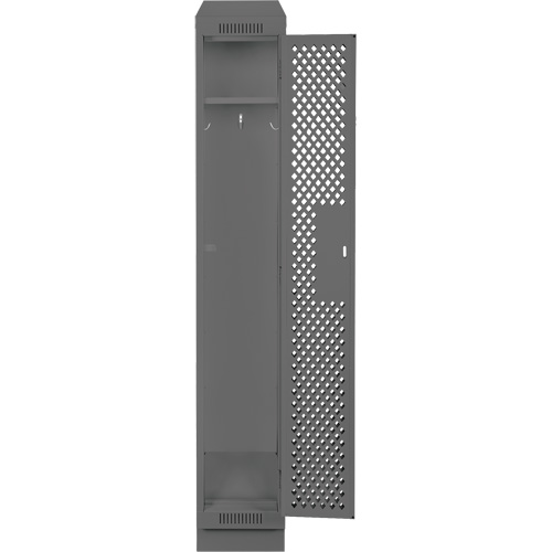 Anthony Steel Mfg. CLS1-121572RBST-PERA127 Casiers Clean Line, 12" x 15" x 82", Acier, Charbon, Rivet (assembl&eacute;), Perfor&eacute;