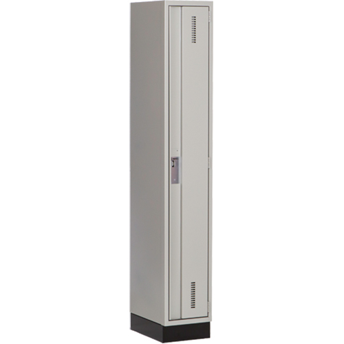Perfix Inc. 1-121872-1-003-9363 Concorde Heavy-Duty Lockers, 12" x 18" x 76", Steel, Grey, Welded (Assembled)