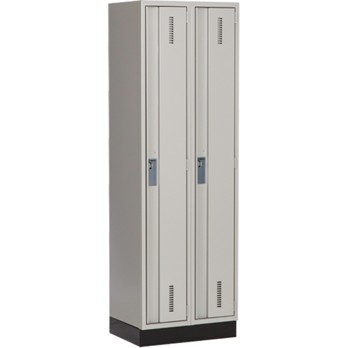 Perfix Inc. 1-121872-2-003-9363 Casiers robustes Concorde, Bloc de 2, 24" x 18" x 76", Acier, Gris, Soud&eacute; (assembl&eacute;)