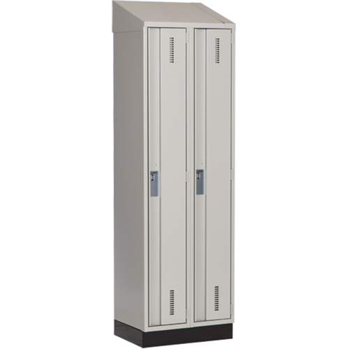 Perfix Inc. 1-121872-2-003-007-9363 Casiers robustes Concorde, Bloc de 2, 24" x 18" x 82", Acier, Gris, Soud&eacute; (assembl&eacute;)