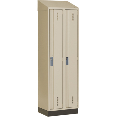 Perfix Inc. 1-121872-2-003-007-9393 Casiers robustes Concorde, Bloc de 2, 24" x 18" x 82", Acier, Beige, Soud&eacute; (assembl&eacute;)
