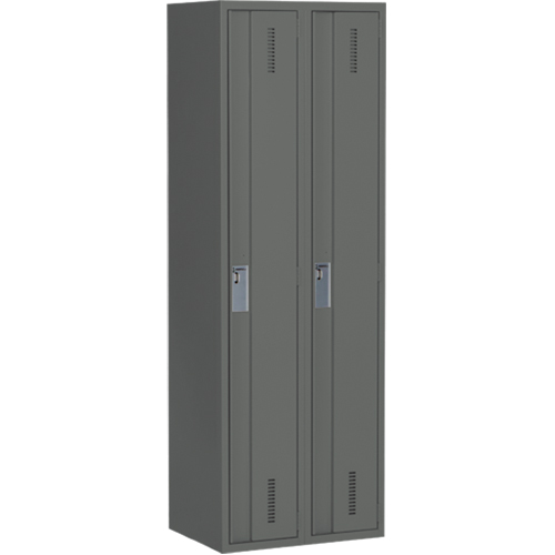 Perfix Inc. 1-121872-2-9364 Casiers robustes Concorde, Bloc de 2, 24" x 18" x 72", Acier, Charbon, Soud&eacute; (assembl&eacute;)