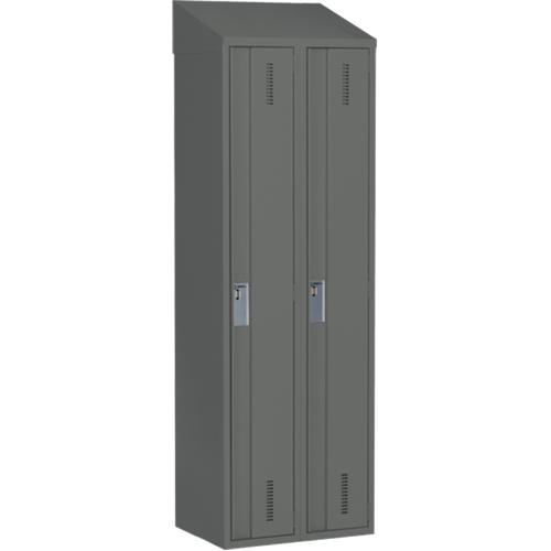 Perfix Inc. 1-121872-2-007-9364 Casiers robustes Concorde, Bloc de 2, 24" x 18" x 78", Acier, Charbon, Soud&eacute; (assembl&eacute;)