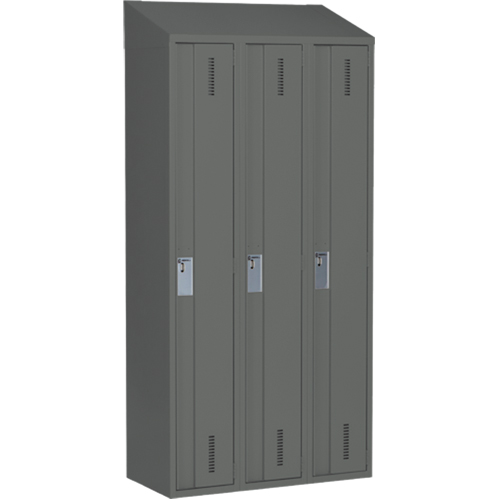 Perfix Inc. 1-121872-3-007-9364 Casiers robustes Concorde, Bloc de 3, 36" x 18" x 78", Acier, Charbon, Soud&eacute; (assembl&eacute;)