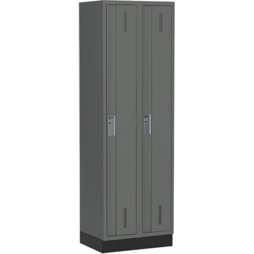 Perfix Inc. 1-121872-2-003-9364 Casiers robustes Concorde, Bloc de 2, 24" x 18" x 76", Acier, Charbon, Soud&eacute; (assembl&eacute;)