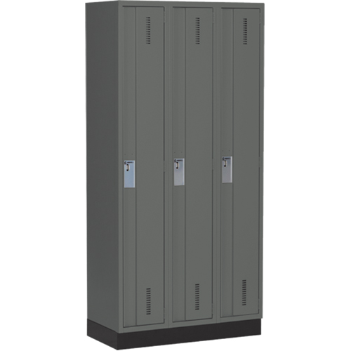 Perfix Inc. 1-121872-3-003-9364 Casiers robustes Concorde, Bloc de 3, 36" x 18" x 76", Acier, Charbon, Soud&eacute; (assembl&eacute;)