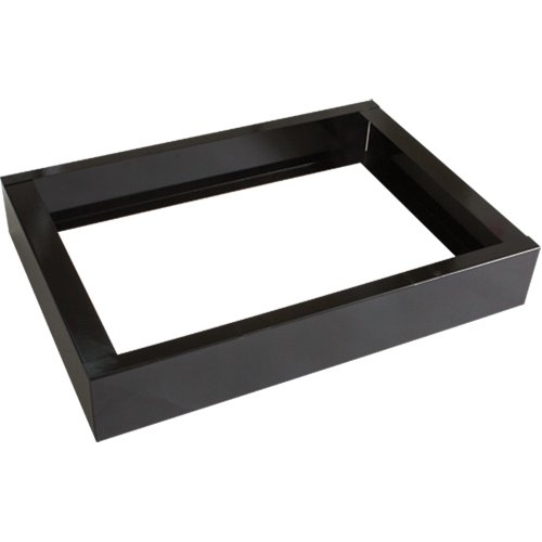 Perfix Inc. 003-BASE1217-2-9367 All-Welded Concorde - Heavy-Duty Lockers Recessed Base, 2 Banks, 4" H x 24" W x 17" D, Black, Steel