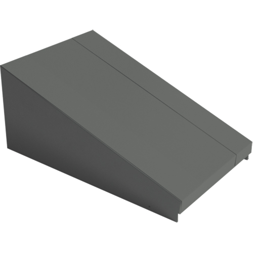 Perfix Inc. 007-DPEN1218-1-9364 Dessus inclin&eacute; pour casiers robustes enti&egrave;rement soud&eacute; Concorde, Bloc de 1, 18" p x 12" la x 6" ha, Acier