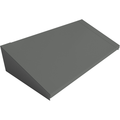 Perfix Inc. 007-DPEN1218-3-9364 Dessus inclin&eacute; pour casiers robustes enti&egrave;rement soud&eacute; Concorde, Bloc de 3, 18" p x 36" la x 6" ha, Acier