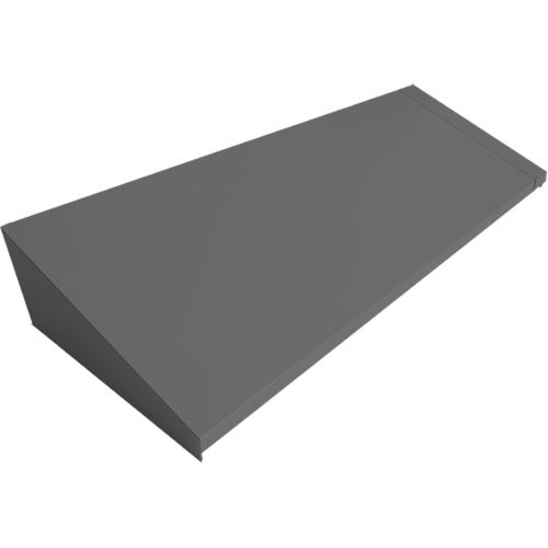 Perfix Inc. 007-DPEN1218-4-9364 Dessus inclin&eacute; pour casiers robustes enti&egrave;rement soud&eacute; Concorde, Bloc de 4, 18" p x 48" la x 6" ha, Acier