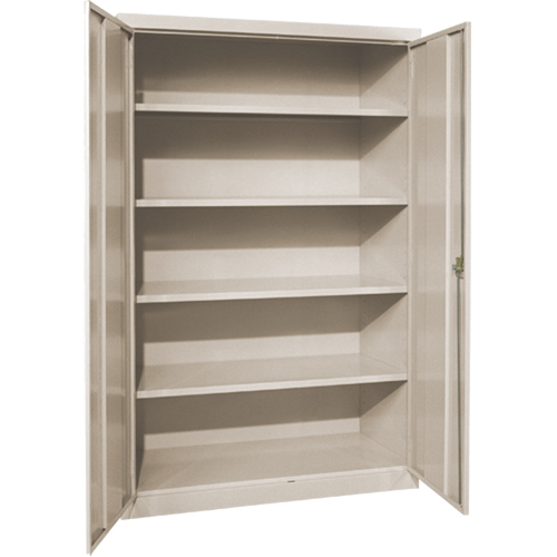 Anthony Steel Mfg. SC-36X24X72-22-A123 Deep Hi-Boy Storage Cabinet, Steel, 4 Shelves, 72" H x 36" W x 24" D, Beige