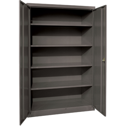 Anthony Steel Mfg. SC-36X24X72-22-A127 Deep Hi-Boy Storage Cabinet, Steel, 4 Shelves, 72" H x 36" W x 24" D, Charcoal