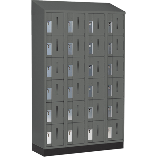 Perfix Inc. 6-121872-4-003-007-9364 Casiers robustes Concorde, 6 niveaux, Bloc de 4, 48" x 18" x 82", Acier, Charbon, Soud&eacute; (assembl&eacute;)