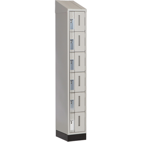 Perfix Inc. 6-121872-1-003-007-9363 Casiers robustes Concorde, 6 niveaux, 12" x 18" x 82", Acier, Gris, Soud&eacute; (assembl&eacute;)