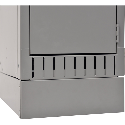 KLETON FL374 Raised Base, 1 Banks, 4" H x 12" W x 18" D, Grey, Steel