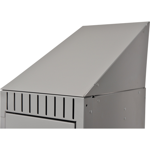 KLETON FL375 Slope Top, 1 Bank, 18" D x 12" W x 10" H, Grey, Steel