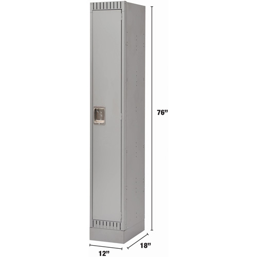 KLETON FL392 Casiers, 12" x 18" x 76", Acier, Gris, D&eacute;mont&eacute;
