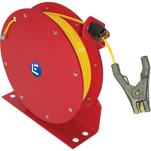 Lind Equipment ML2930-Y100 Auto Rewind Grounding Reel, 100' Length, Heavy-Duty