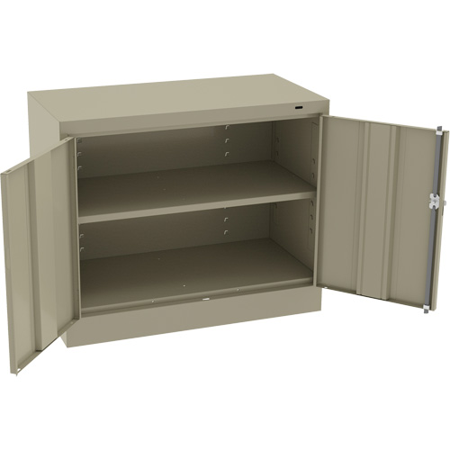 Tennsco 1430-SND Armoire standard &agrave; hauteur de bureau, Acier, 30" h x 36" la x 18" P, Beige
