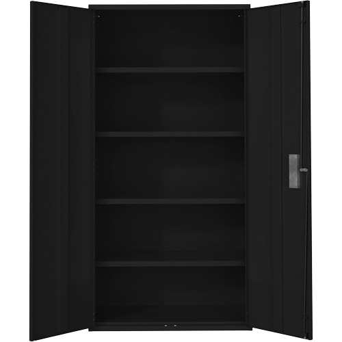 Perfix Inc. 94 R 22-18-9367 Armoire de rangement Hi-Boy, Acier, 4 Tablettes, 72" h x 36" la x 18" P, Noir