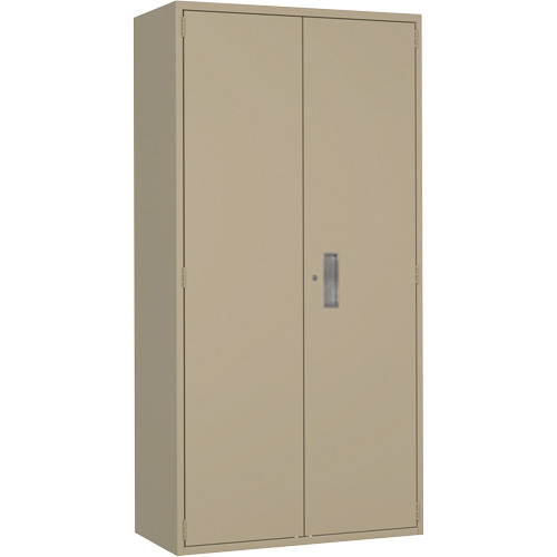 Perfix Inc. 94 R 22-18-9393 Hi-Boy Storage Cabinet, Steel, 4 Shelves, 72" H x 36" W x 18" D, Beige