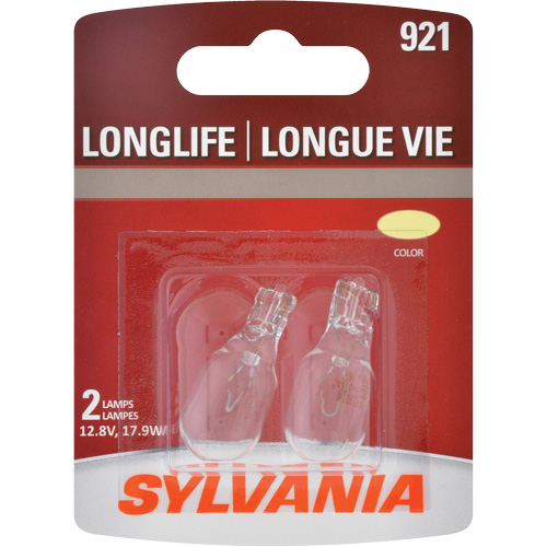 Sylvania 30103 921 Long Life Mini Automotive Bulb, Incandescent, 17.9 W, Off White