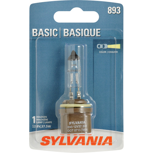 Sylvania 31579 893 Basic Fog Light Bulb, Halogen, 37.5 W, Off White