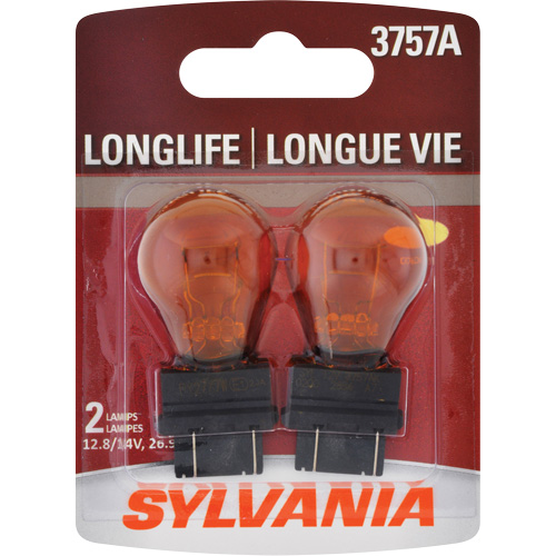 Sylvania 30155 3557A Long Life Mini Automotive Bulb, Incandescent, Amber