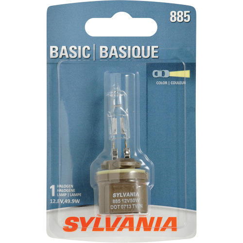 Sylvania 31574 885 Basic Fog Light Bulb, Halogen, 50 W, Off White