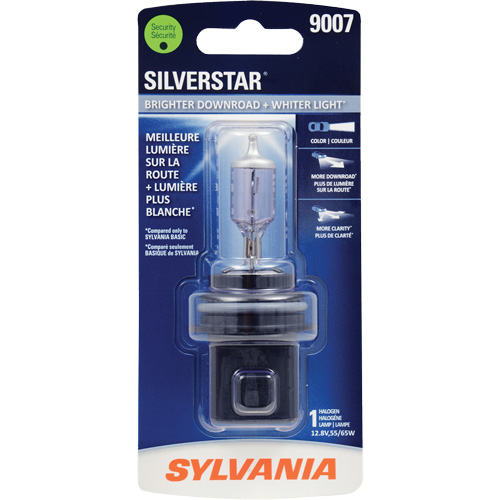 Sylvania 31650 9007 Ampoule de feu avant SilverStar, Halog&egrave;ne, 55 W/65 W, Blanc