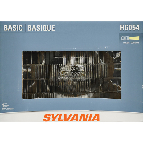 Sylvania 30832 H6054 Basic Sealed Beam Headlight, 35 W, White