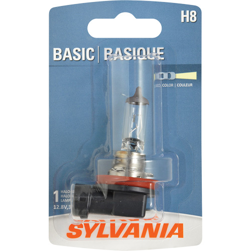 Sylvania 31594 Ampoule de base pour feu avant H8, Halog&egrave;ne, 35 W, Blanc cass&eacute;