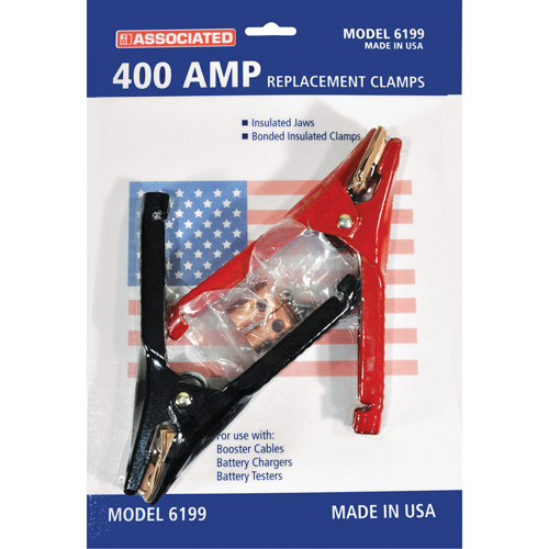 Associated Equipment  6199 400 Amp Professional Heavy-Duty Booster Cable Clamps