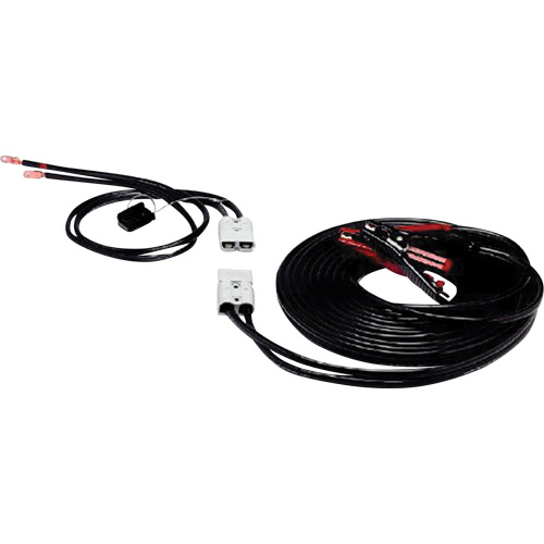 Associated Equipment  6119 Heavy-Duty Fully Insulated Clamps with Side Terminal Adapters, 4 AWG, 500 A, 30' Cable
