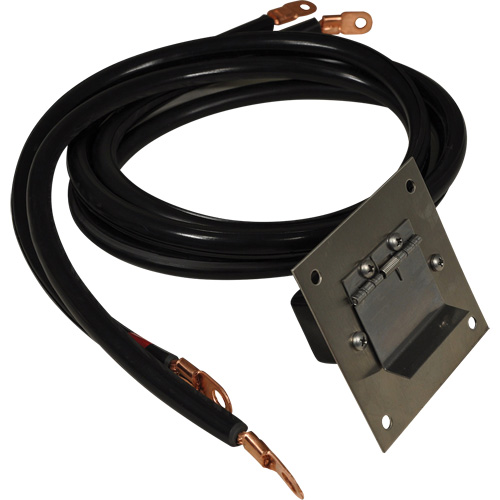 Associated Equipment  6125 Panneau de douille polaris&eacute;e en acier inoxydable &agrave; brancher, 4 AWG, C&acirc;ble 5'