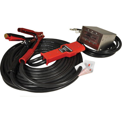 Associated Equipment  6146 Heavy-Duty Tangle-Free Plug-In Booster Cable, 1 AWG, 800 A, 25' Cable