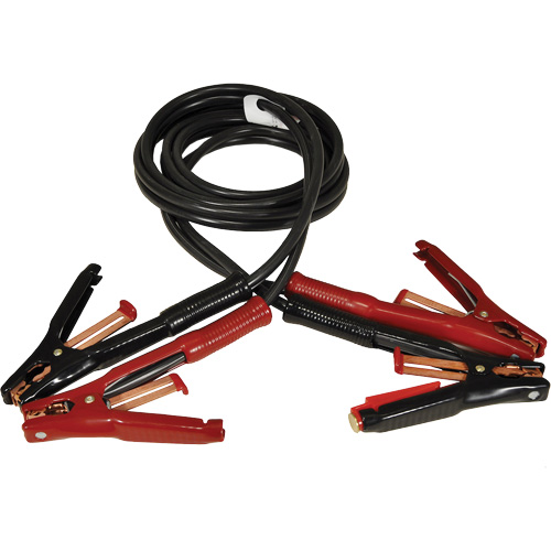 Associated Equipment  6158 Super Heavy-Duty Booster Cable with Flexi-Spring Strain, 5 AWG, 500 A, 12' Cable