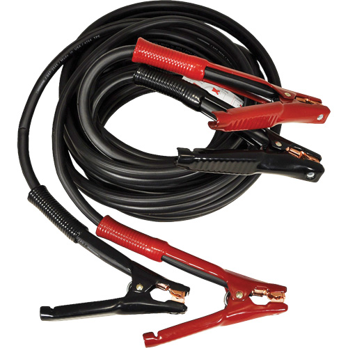 Associated Equipment  6163 Super Heavy-Duty Booster Cable with Flexi-Spring Strain, 1/0 AWG, 800 A, 25' Cable