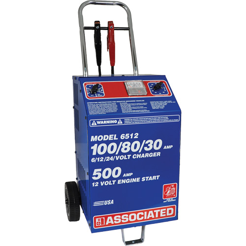Associated Equipment  6512 Chargeur rapide de batterie 220 V pour parc automobile international et commercial