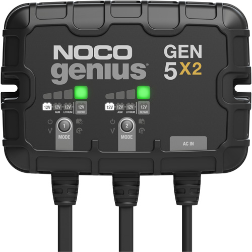 NOCO GEN5X2 Genius&reg; Gen5X2 2-Bank, 10-Amp On-Board Battery Charger