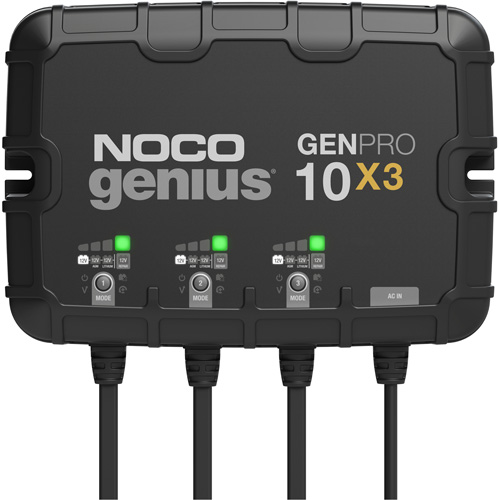 NOCO GENPRO10X3 Genius&reg; GenPro10X3 3-Bank, 30-Amp On-Board Battery Charger