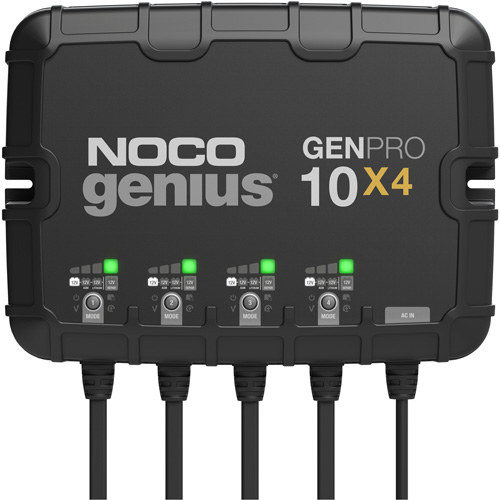 NOCO GENPRO10X4 Genius&reg; GenPro10X4 4-Bank, 40-Amp On-Board Battery Charger