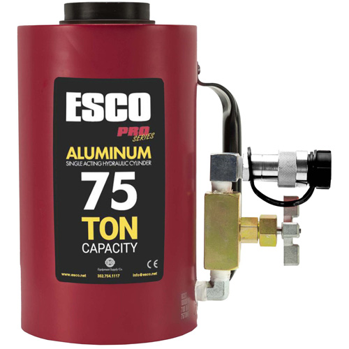Esco 10317 Heavy-Duty Hydraulic Cylinder, 6" Stroke, 75 Ton(s) Capacity, 10000 PSI