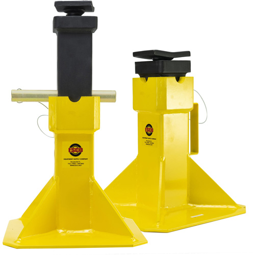 Esco 10456 Jack Stands with Adjustable Screw Top Saddle, Locking Pin, 15-1/2" - 20-1/2" H